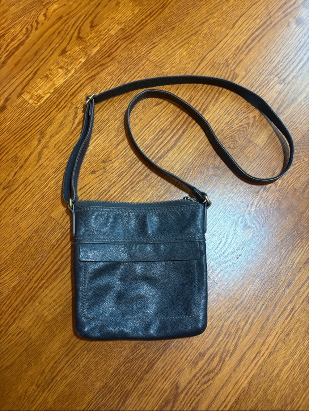 Fossil Cowhide Leather Mini Square Crossbody Purse